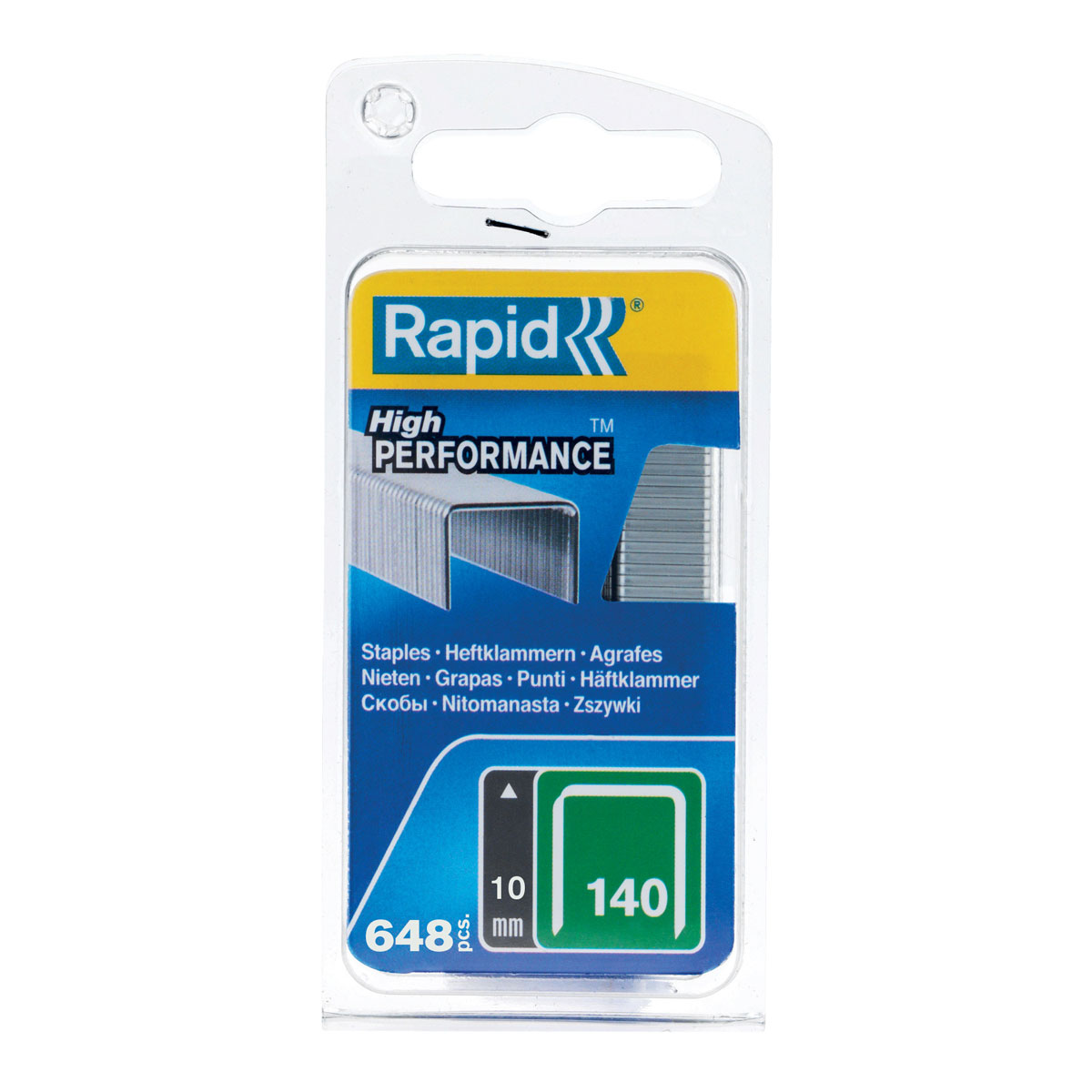 Rapid Tackerklammern Typ 140 10 mm 650 Stück | Stahl | 10 mm | 650 | 110444