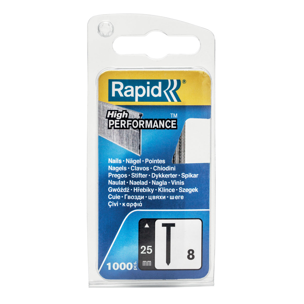 Rapid Nägel Typ 8 25 mm 1.000 Stück | 750 | 25 | 110828