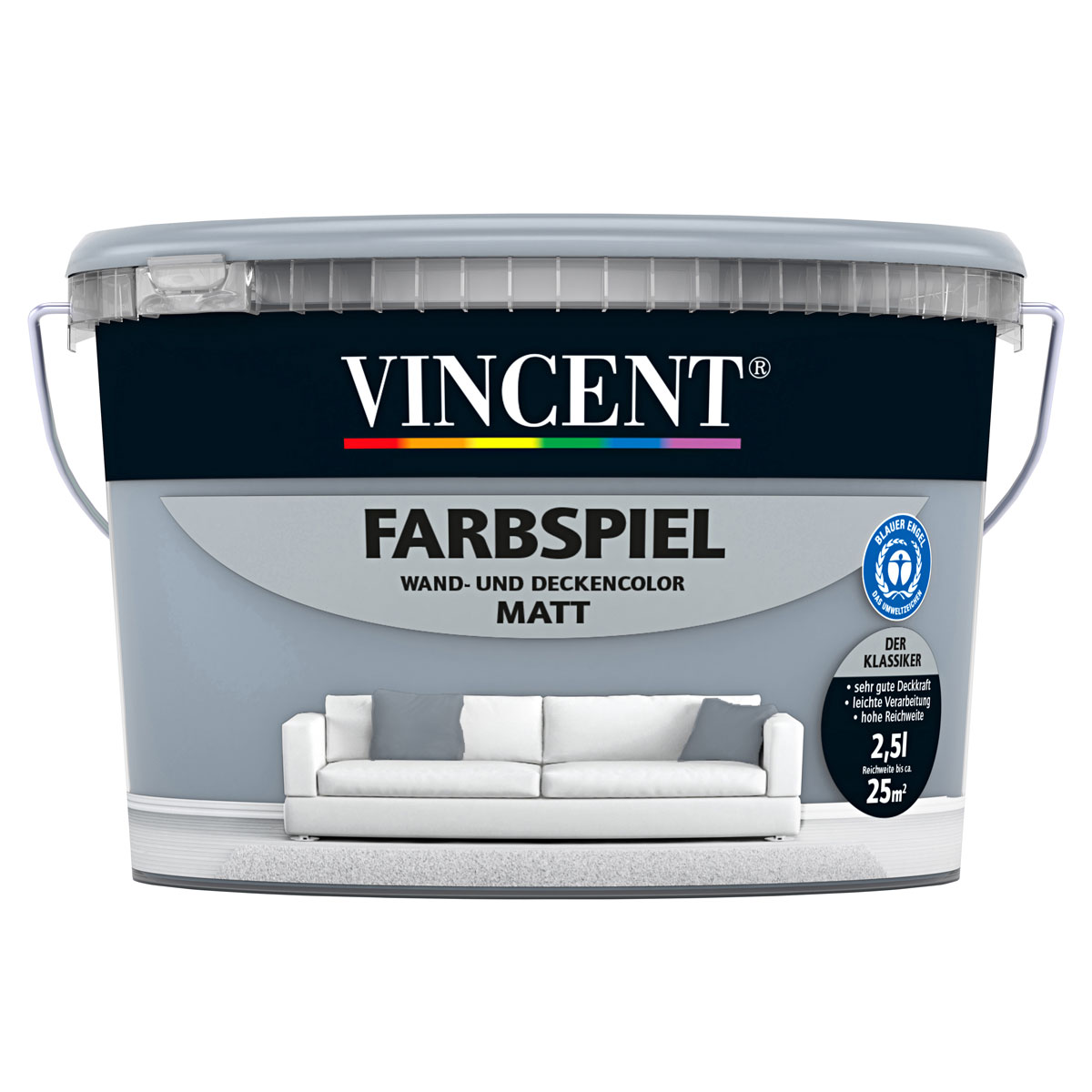 Vincent Farbspiel Fjord matt 2,5 L | 2,5 | 25 | 111244