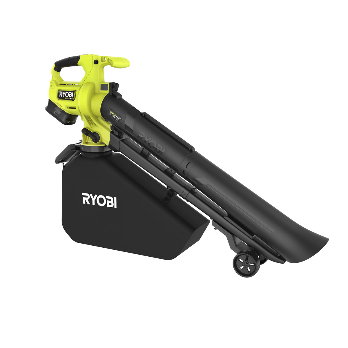 Ryobi Akku-Laubsauger/-bläser RY18BVXA-150 7,7 m3/min inkl 5,0 Ah Akku u Ladegerät | 114599