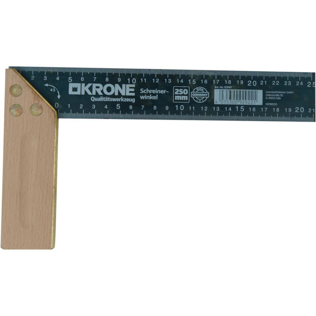 Krone Schreinerwinkel 250 mm Holz | 25 | 123747