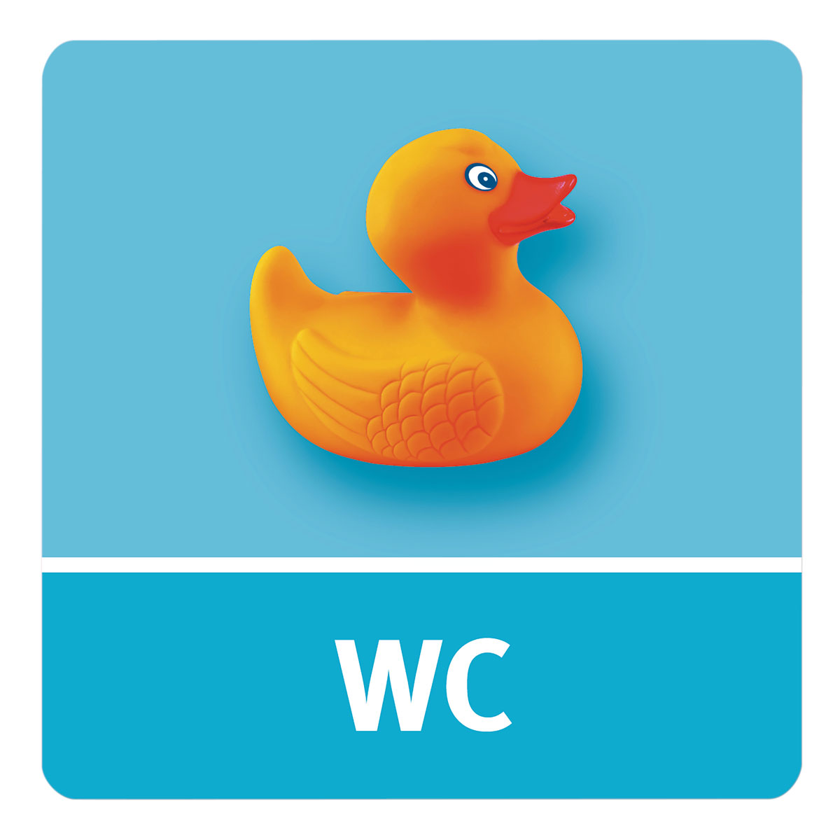 Suki Türschild WC selbsthaftend blau | blau | 133398