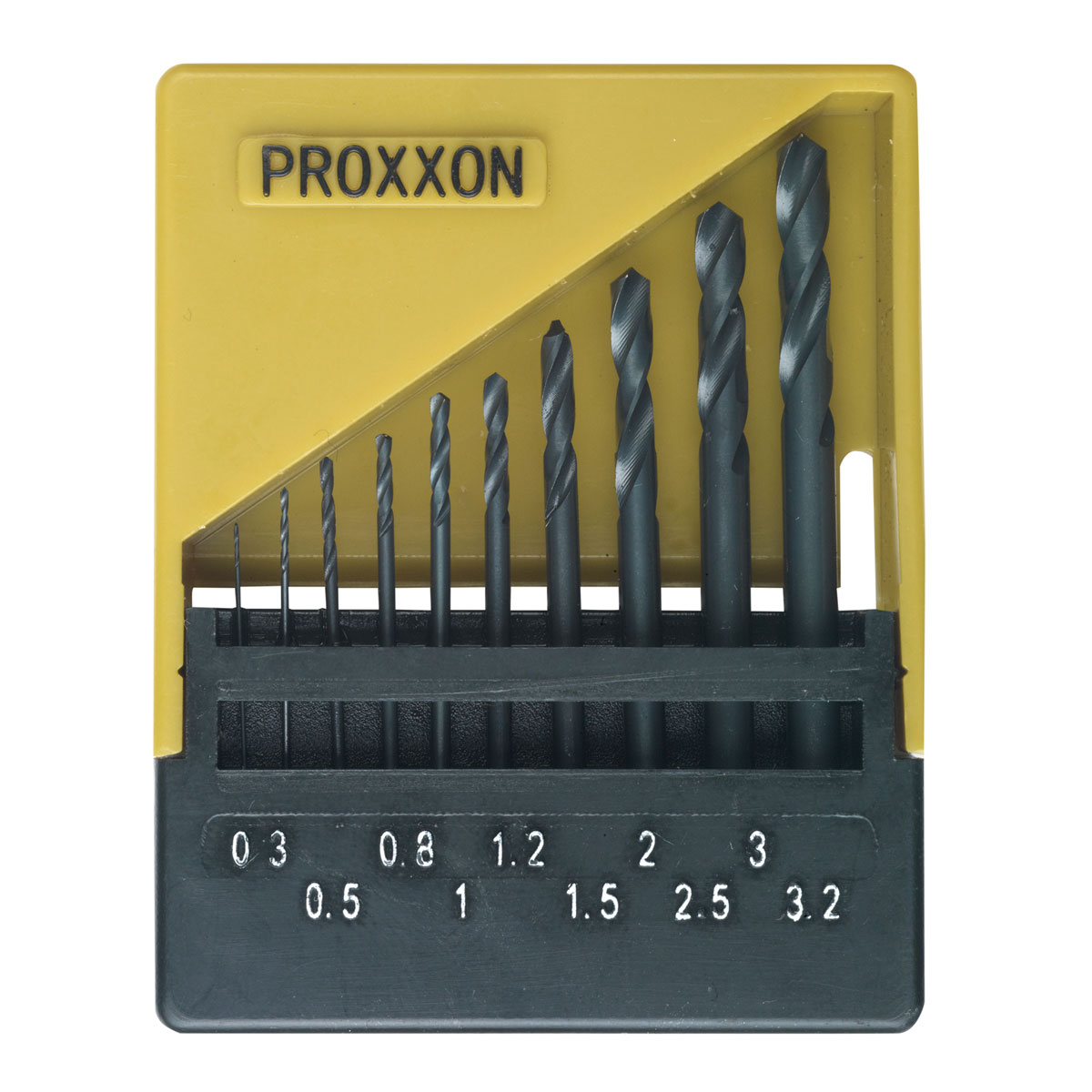Proxxon Micromot HSS Spiralbohrersatz DIN 338 0,3 bis 3,2 mm 10-teilig | 142694