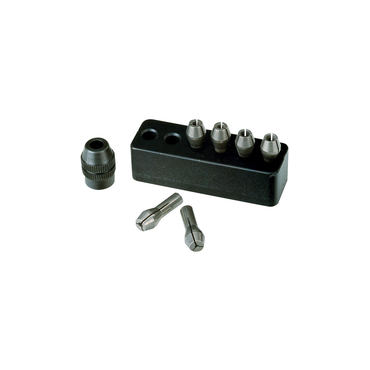 Proxxon Micromot MICROMOT Stahlspannzangen 6 Stück von 1 bis 3,2 mm mit Halter | 142698