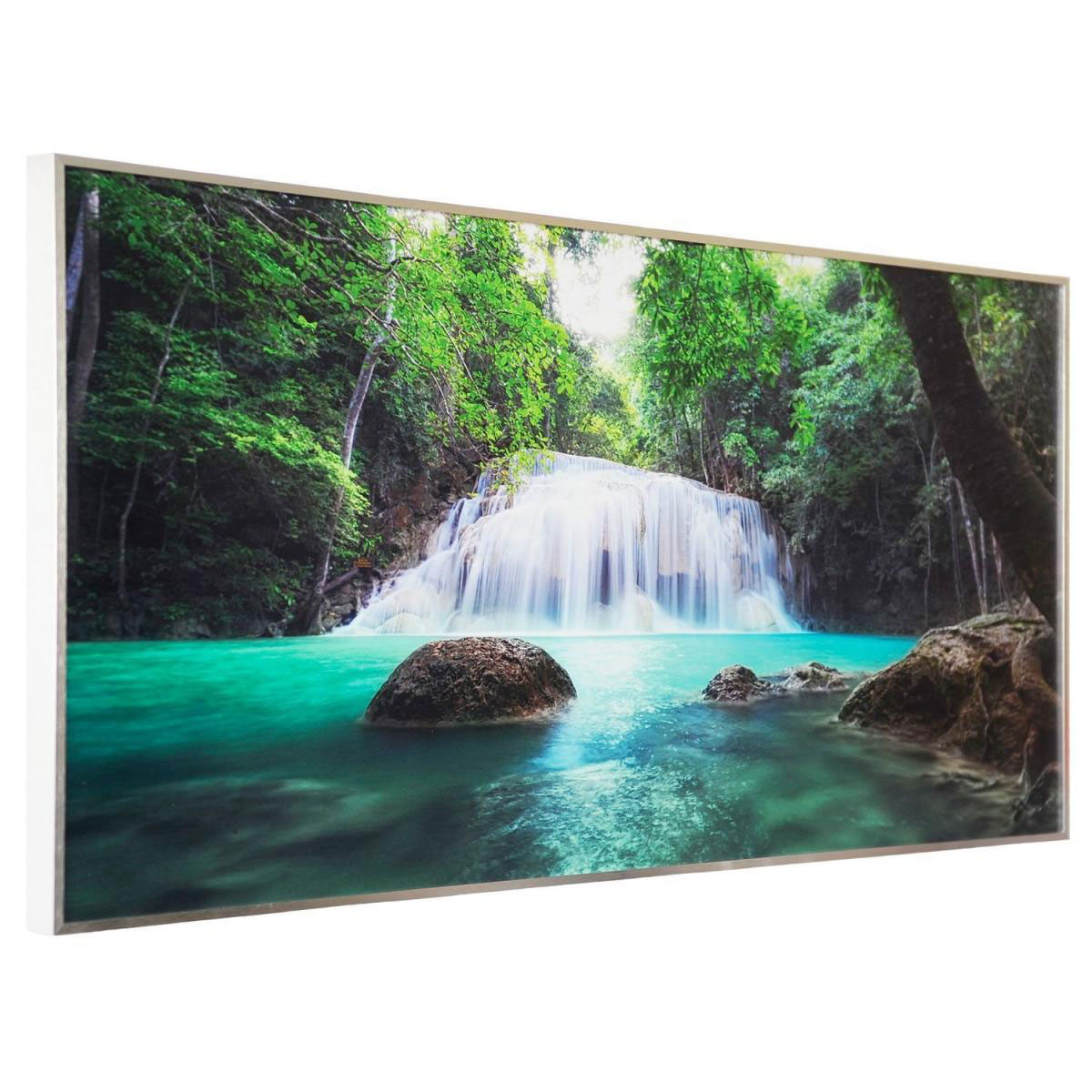 Papermoon Bildinfrarot-Heizkörper 60 x 100 cm Wasserfall Alurahmen | 215594