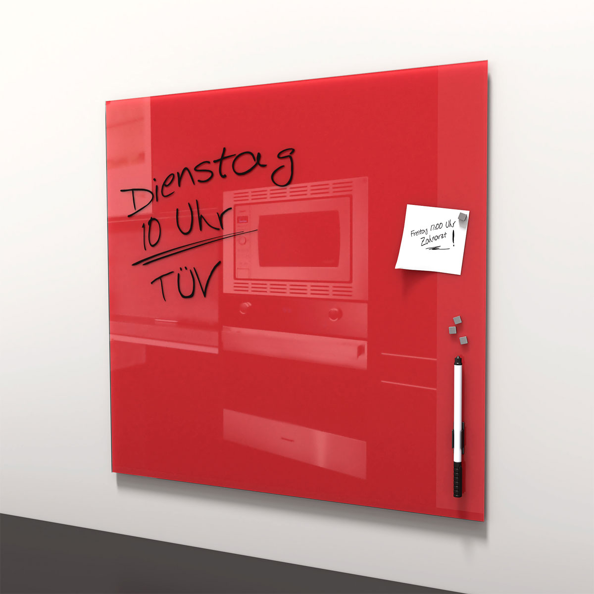 Memo-Art rot 50 x 50 cm Memoboard | 216273