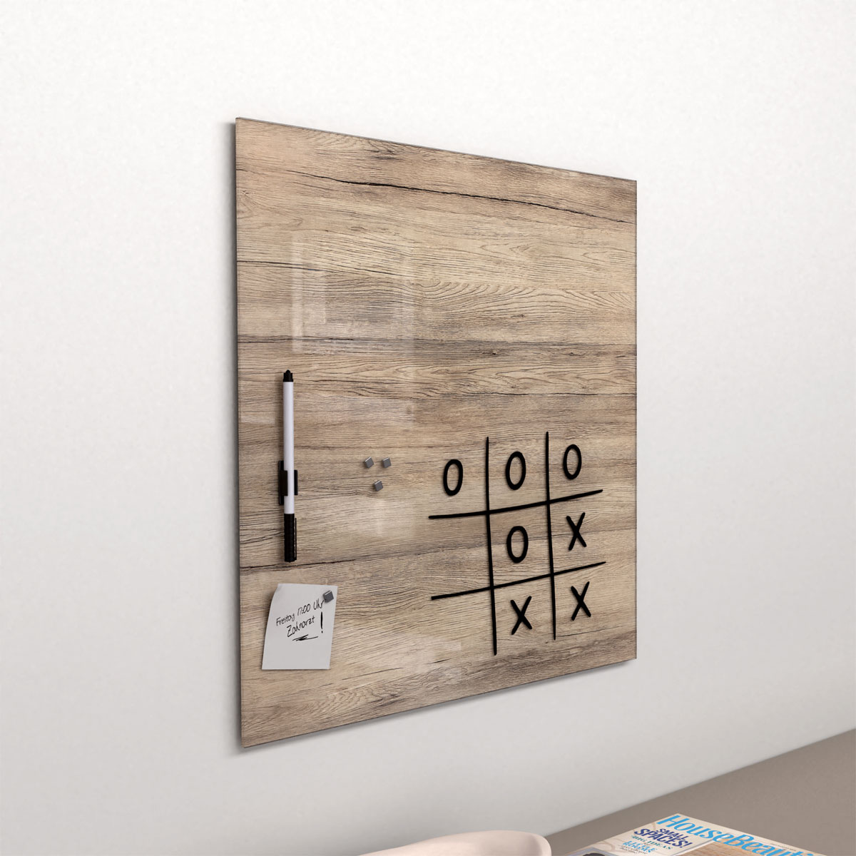 Memo-Art Wood braun 50 x 50 cm Memoboard | 216274