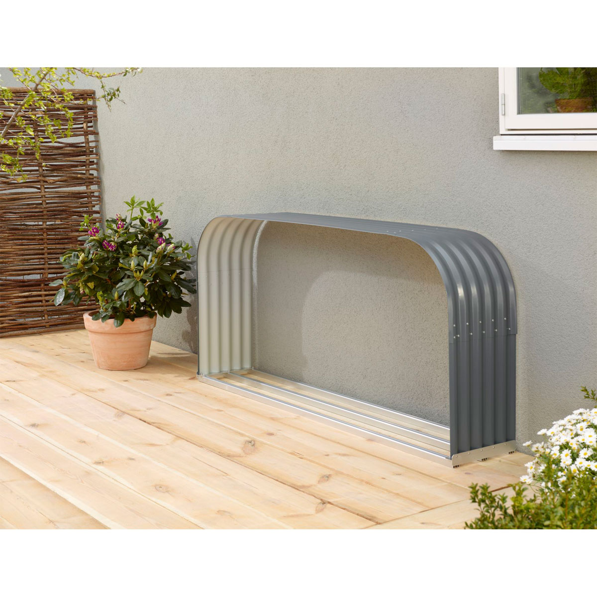 Vitavia Kaminholzregal Lignum flach granit-anthrazit | 230088