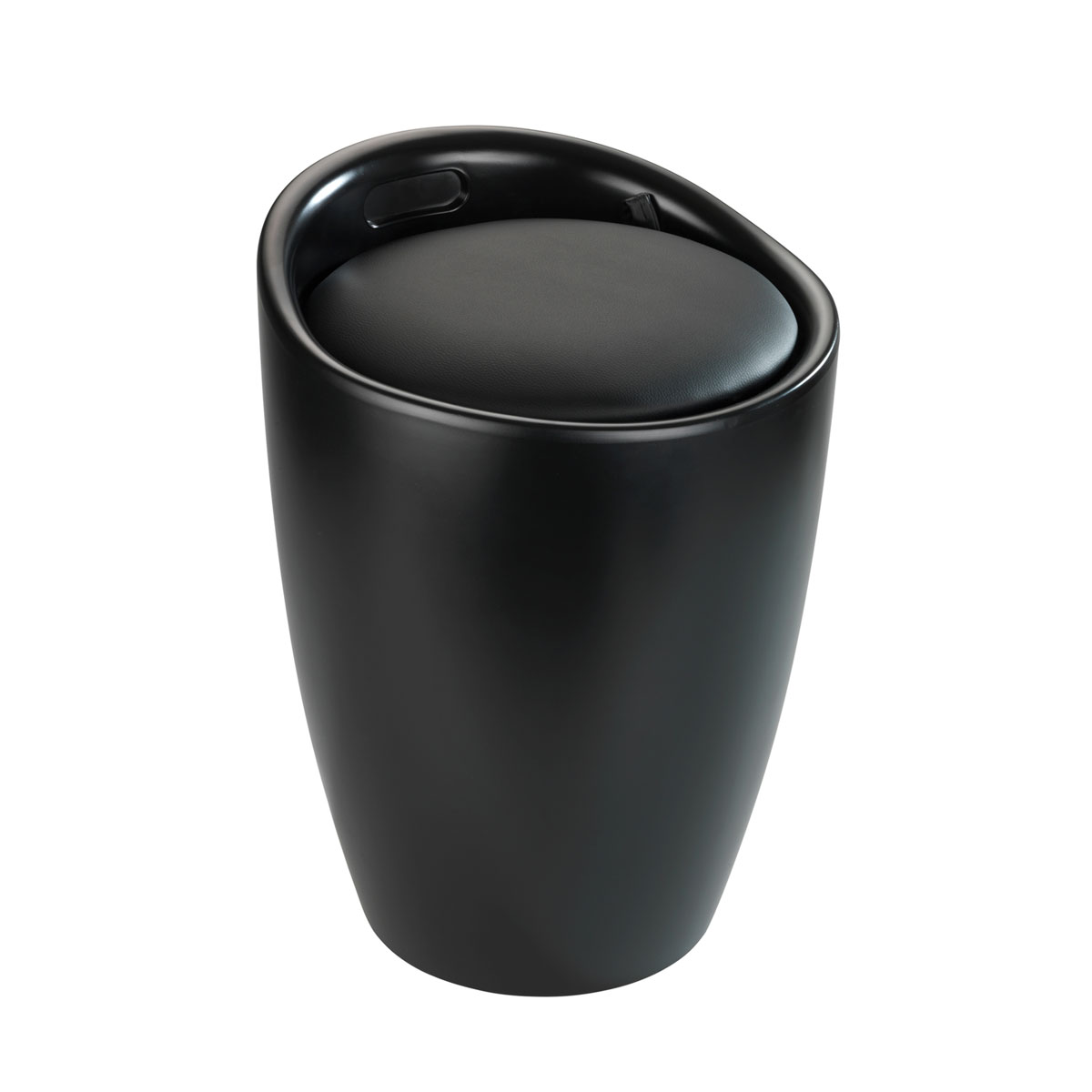 Wenko Hocker Candy schwarz mit Wäschesack | 234626