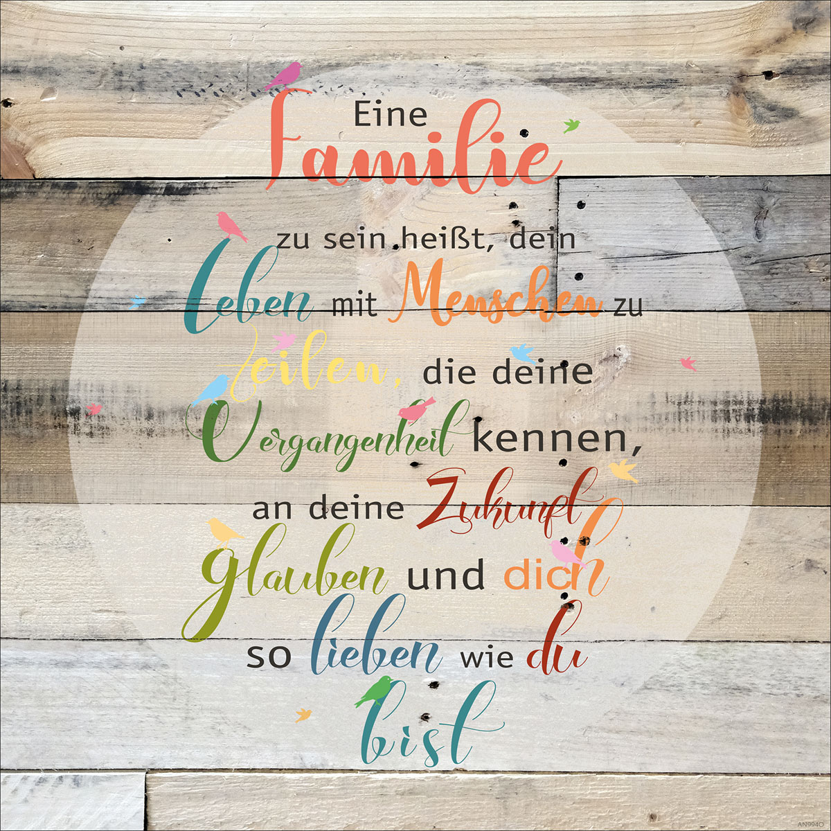 Decopanel Familie 30 x 30 cm | 236455