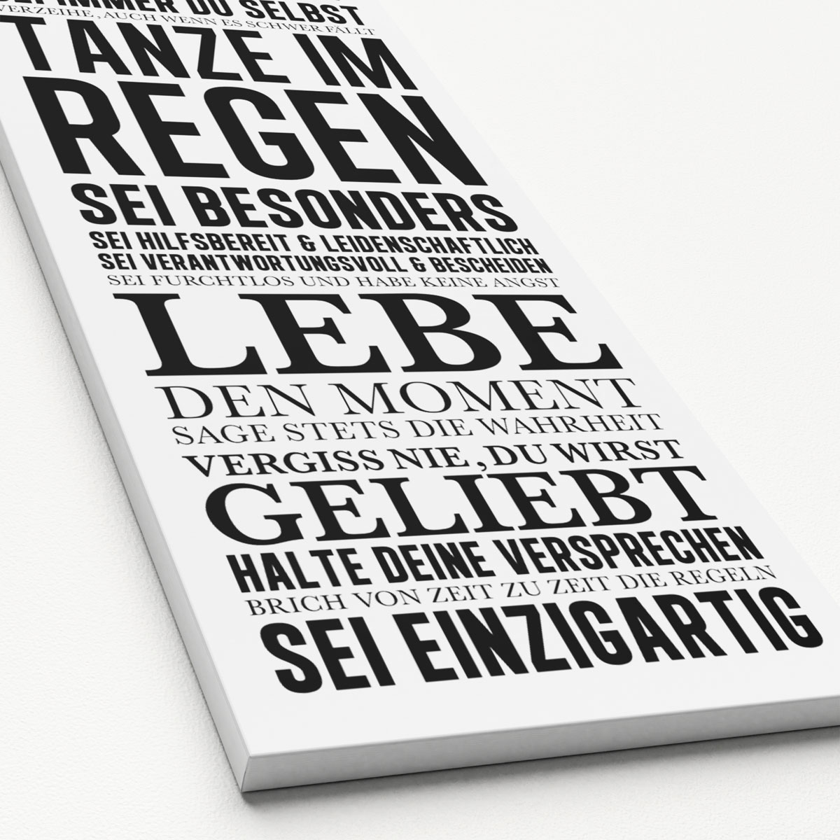 Canvas-Art Sei Glücklich 30 x 80 cm | 236493 – Bild 3