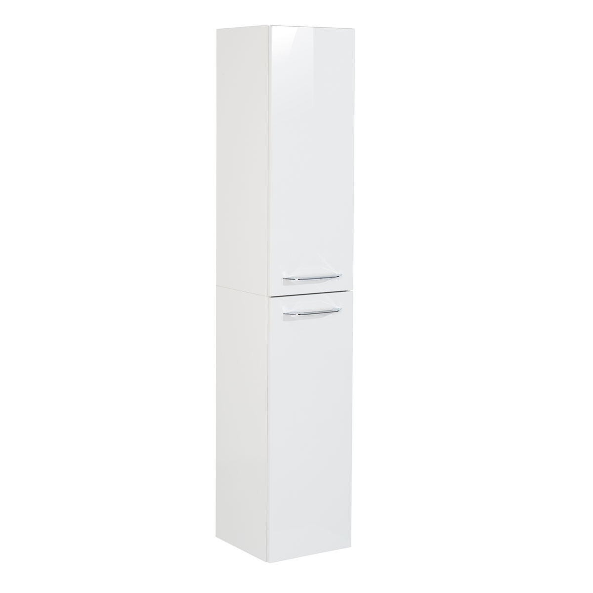 Fackelmann Hochschrank B.clever 30 x 159 x 32 cm weiß | Weiß-Hochglanz | Weiß matt | Spanplatte, MDF | 238885