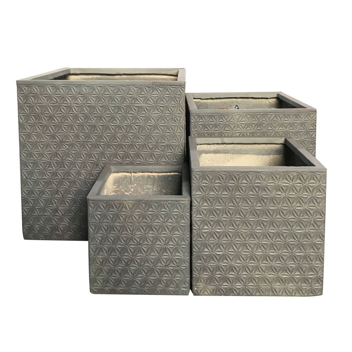Haveson Pflanzwürfel Granite Stars 50 x 50 cm gewaschenes weiß | 50x50x50 | 244656
