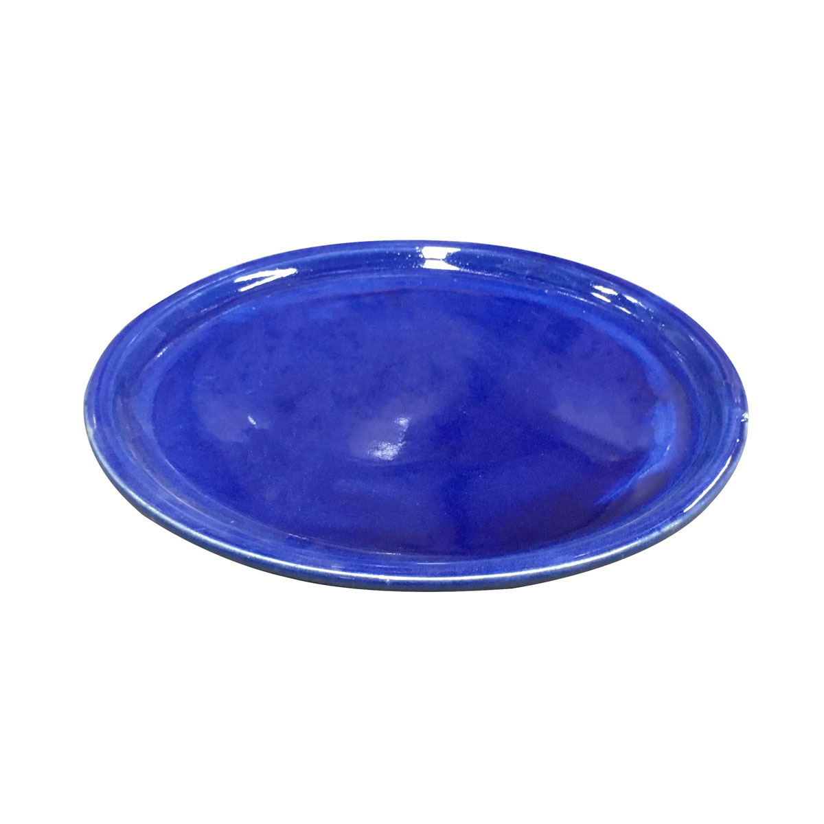 Haveson Untersetzer Bern blau glasiert Durchmesser 28 x 3 cm | blau | Ø28x3 | 244795