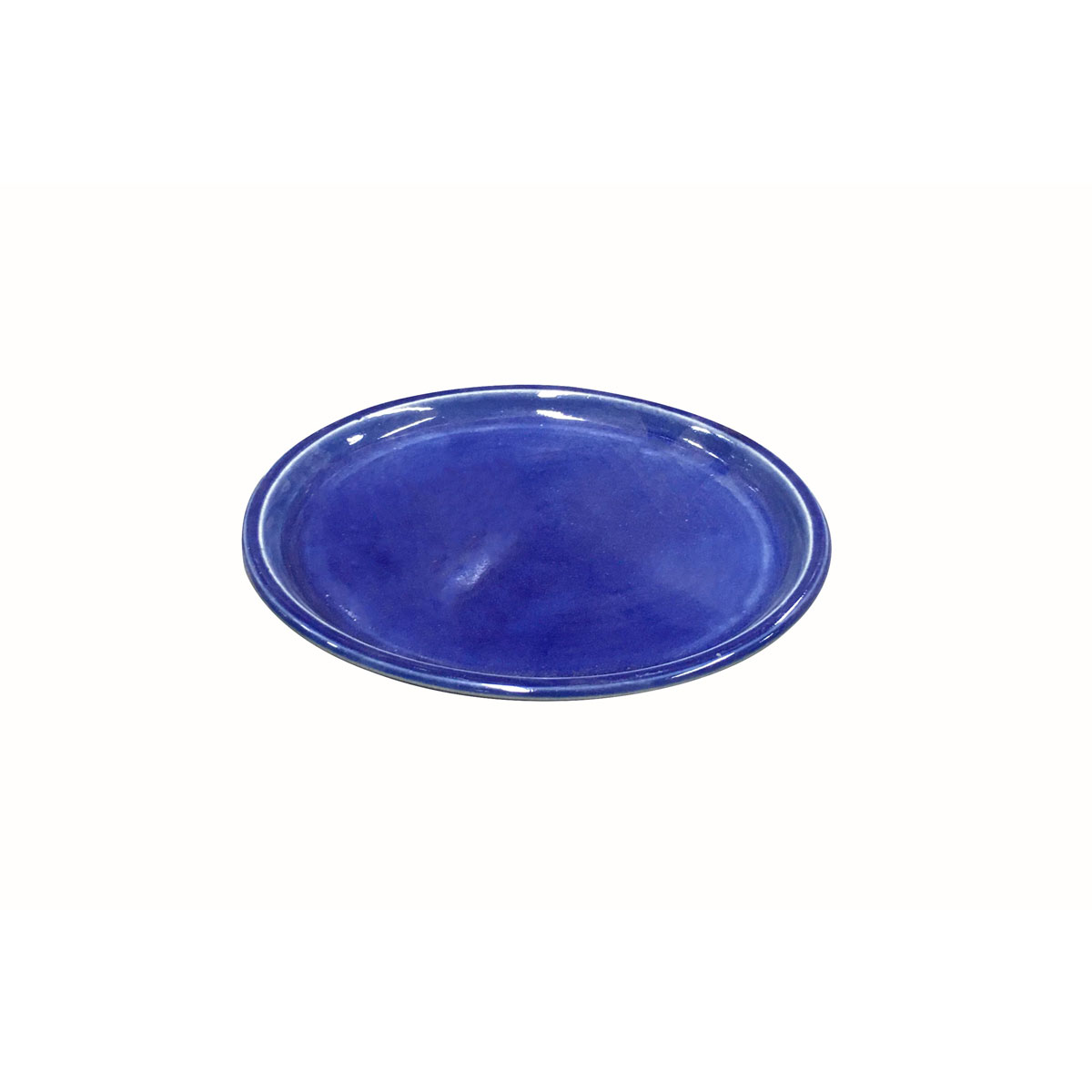 Haveson Untersetzer Bern blau glasiert Durchmesser 20 x 2,5 cm | blau | Ø20x2,5 | 244797