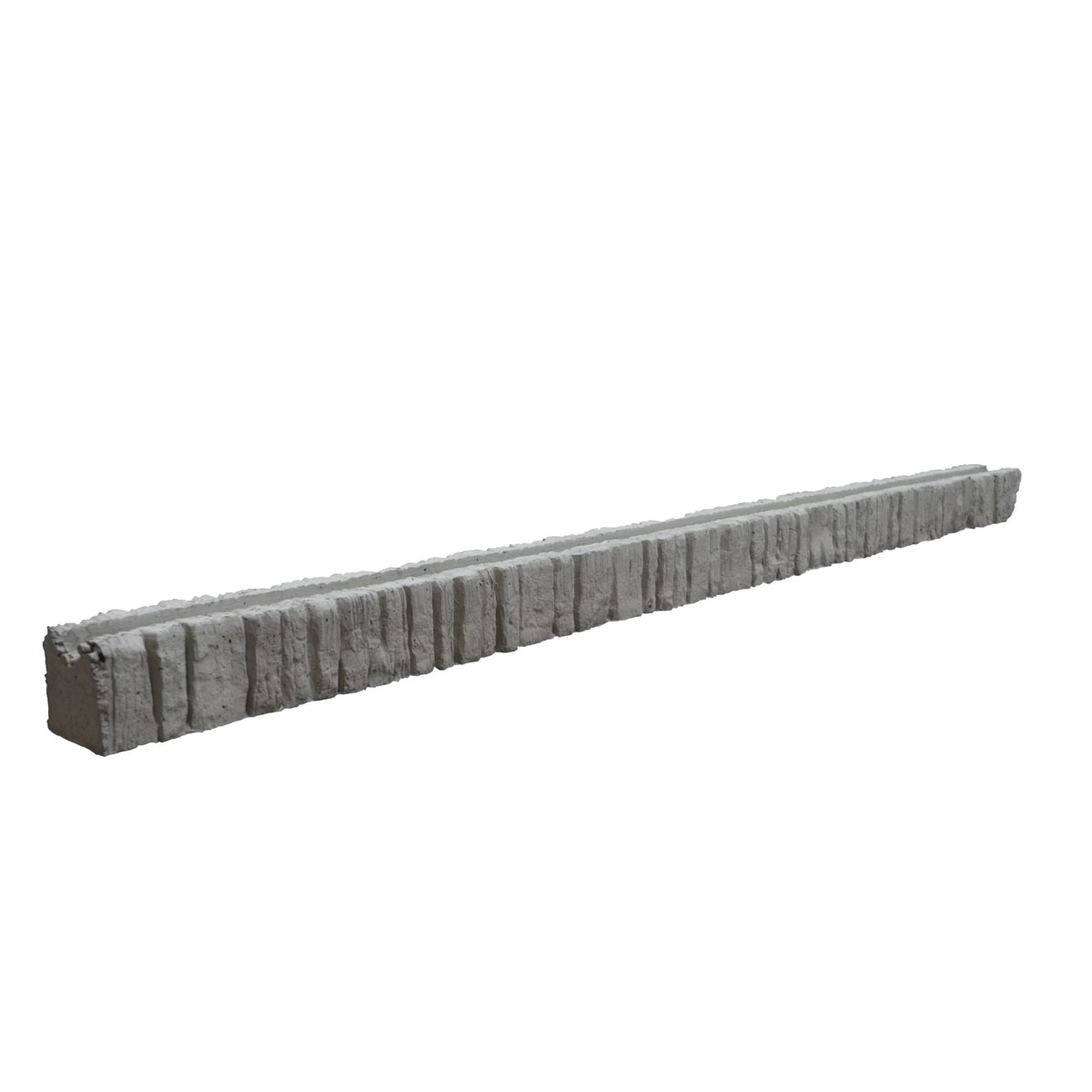 Anfangs-/ Endpfosten Nostalgie betongrau 245 x 12 x 12,5 cm | Anfangs-/Endpfosten | 276410