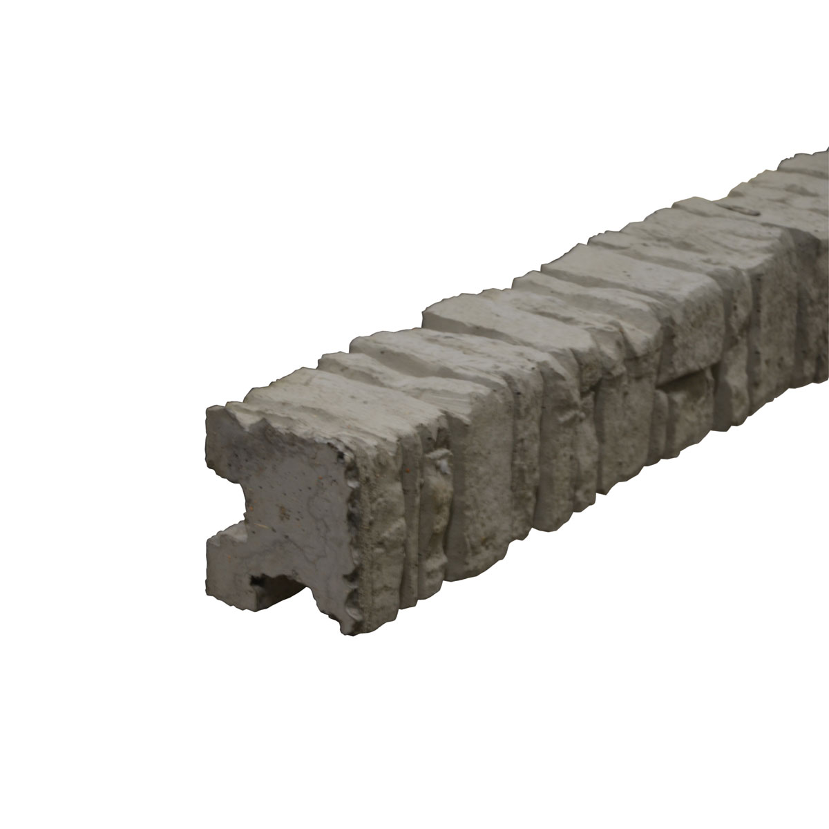 Eckpfosten Nostalgie betongrau 245 x 12 x 12,5 cm | Eckpfosten | 276416