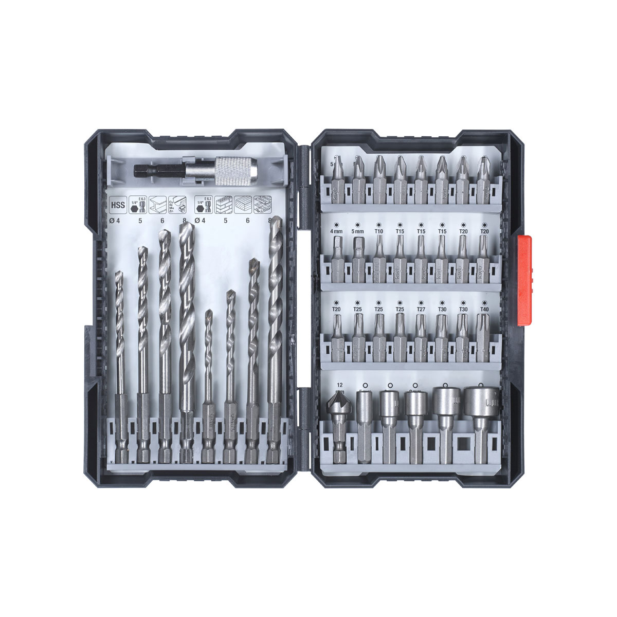 kwb  Bit-Bohrerbox 39 teilig inklusive L-Box | 276643