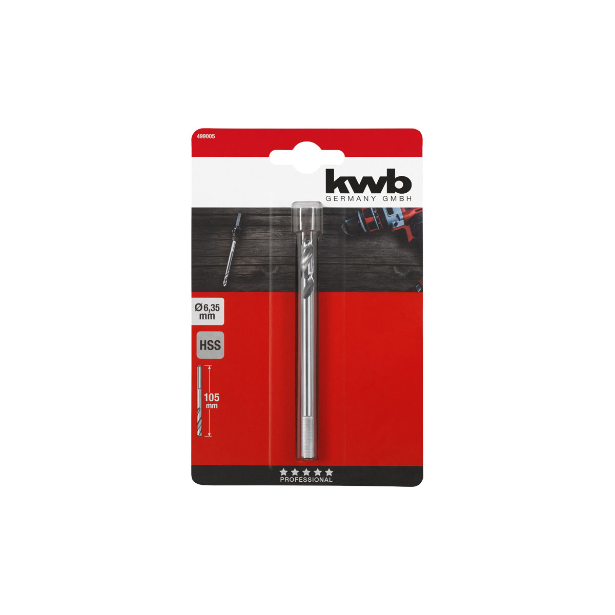 kwb  Zentrierbohrer Durchmesser 6 mm 105 mm | 276651 – Bild 4