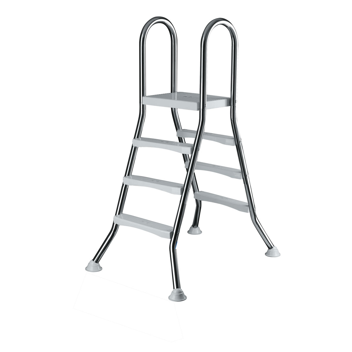 Hochbeckenleiter Edelstahl 150 cm 2 x 5 Stufen mit Plattform | 150 | 291971