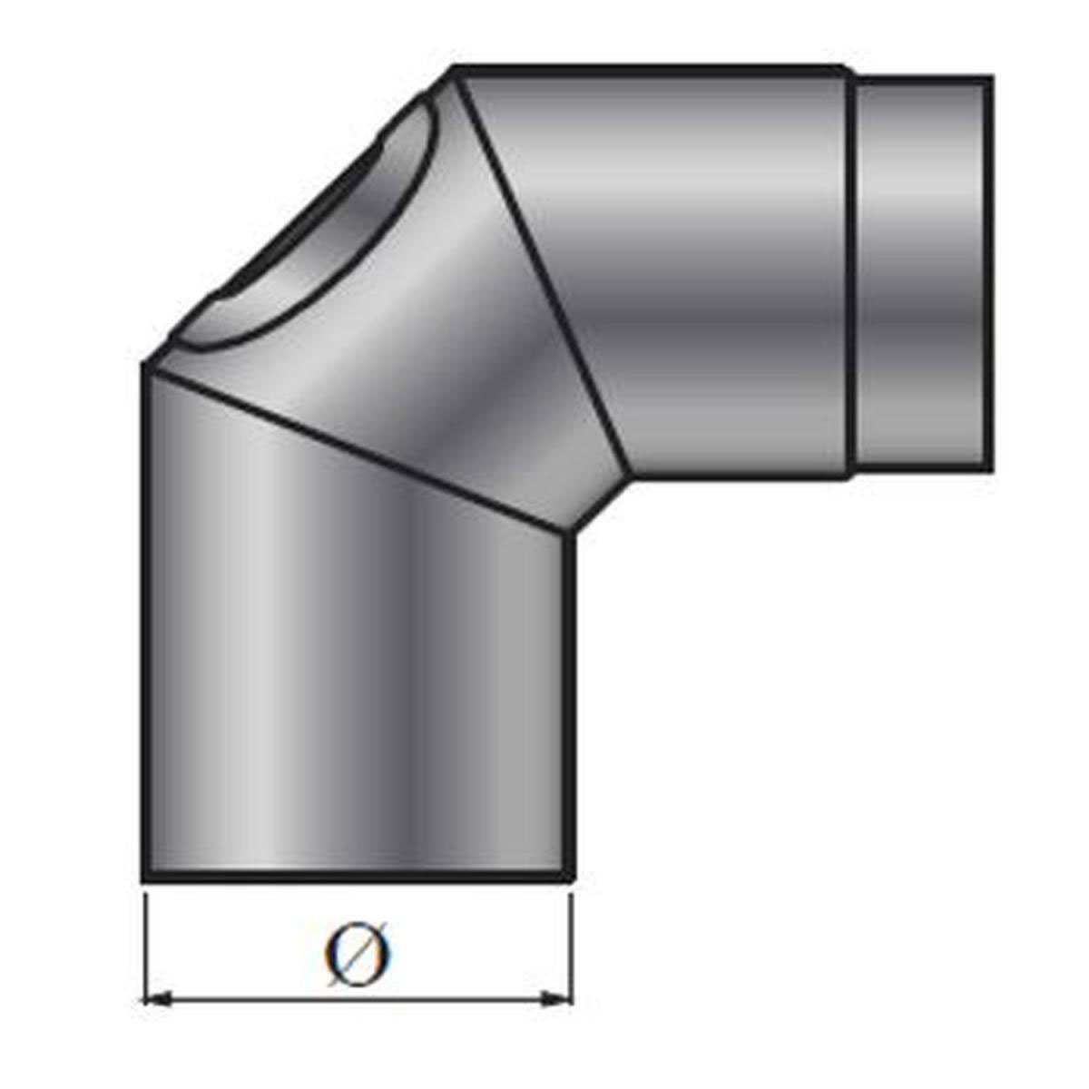 MyFireTool  Rauchrohrbogen FAL 90 Grad Ø 100 mm 0,6 mm | 100 | 298607