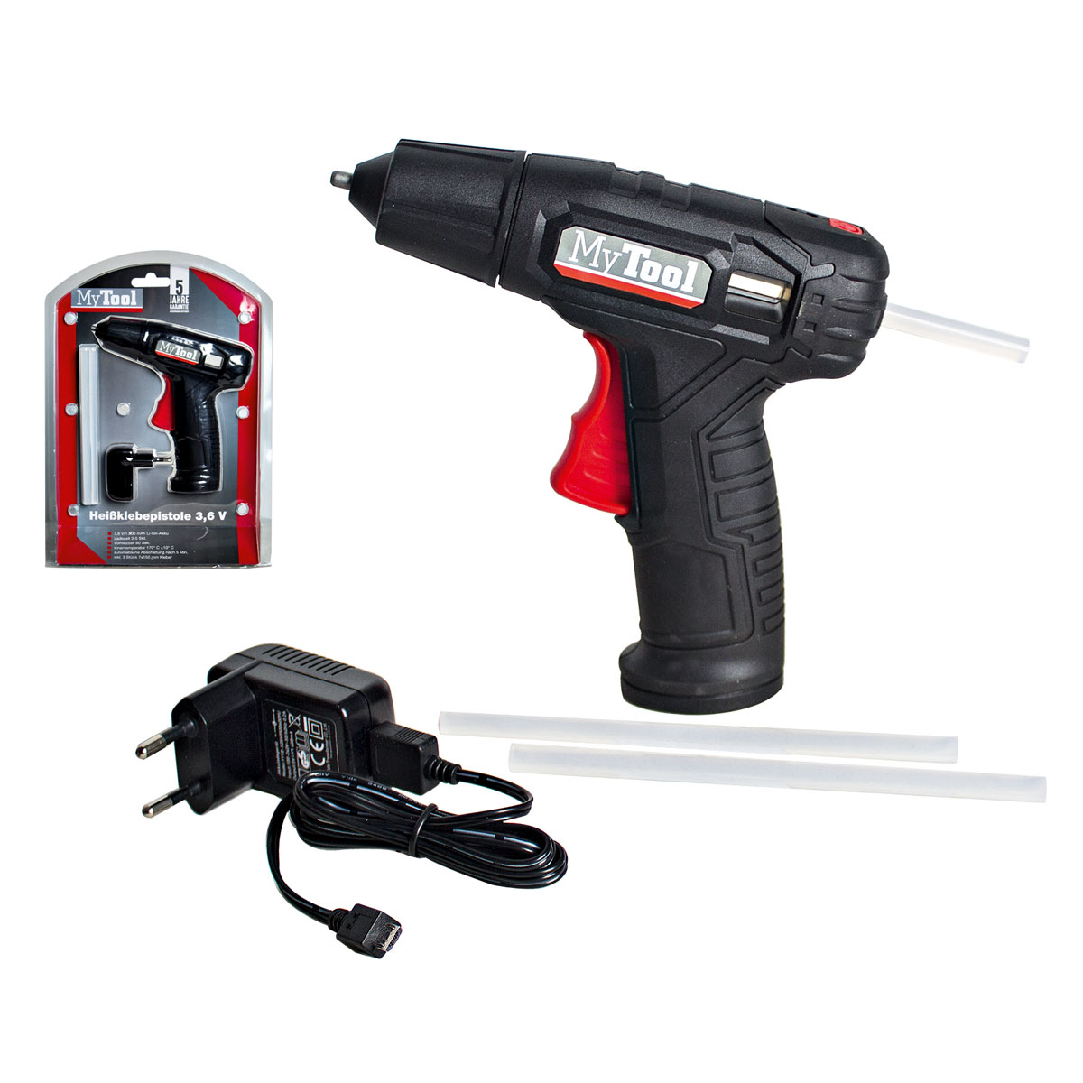 MyTool Akku-Heißklebepistole-Set 5-teilig | 346957