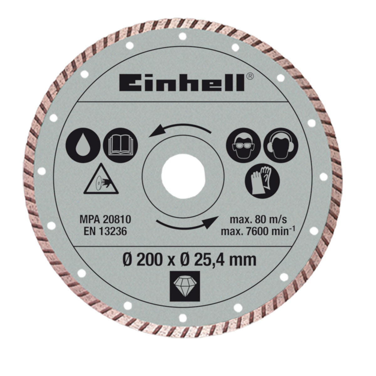 Einhell Diamanttrennscheibe 200 x 25,4 mm | 397191