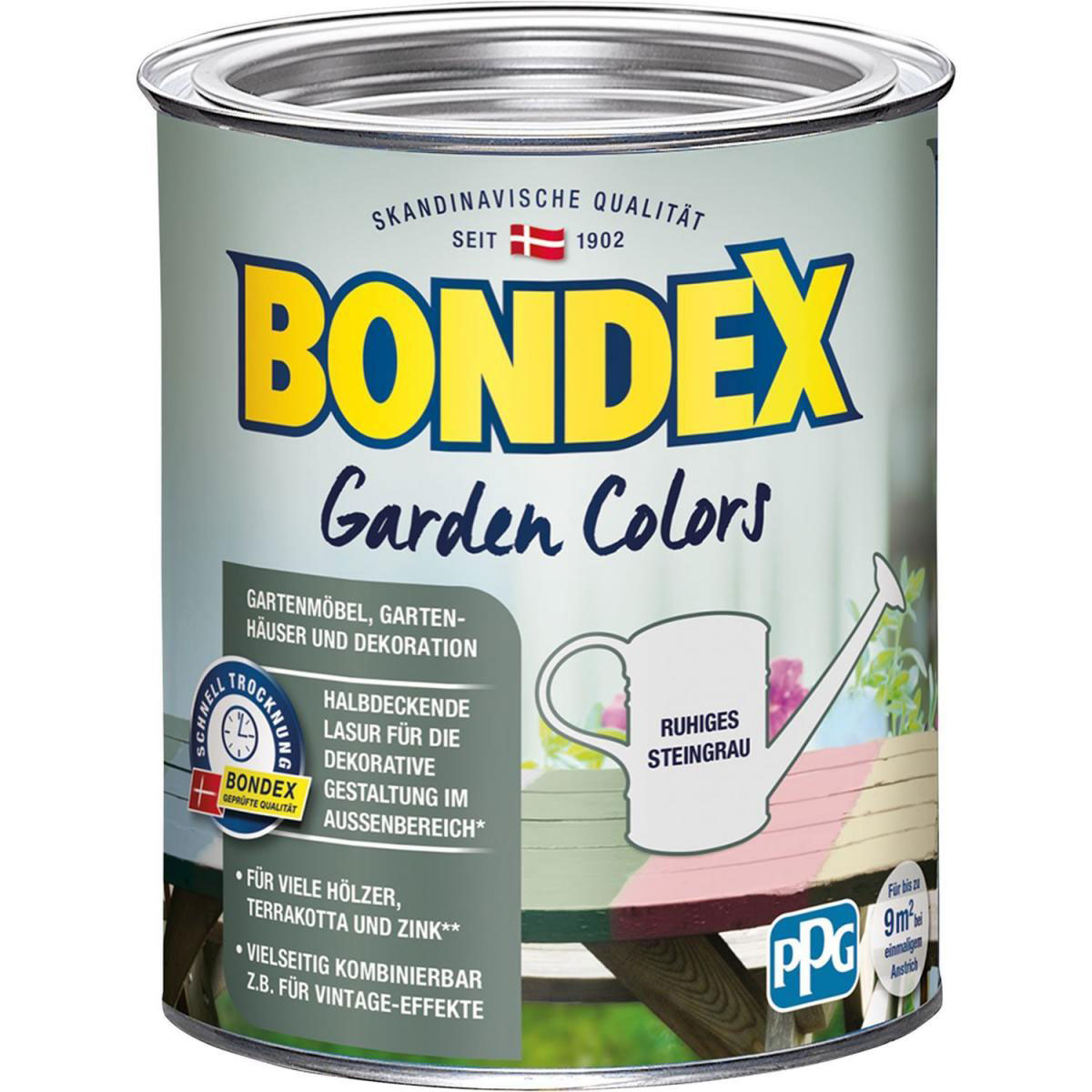 Bondex Garden Colors Ruhiges Steingrau 0,75 L | 0,75 | 407246