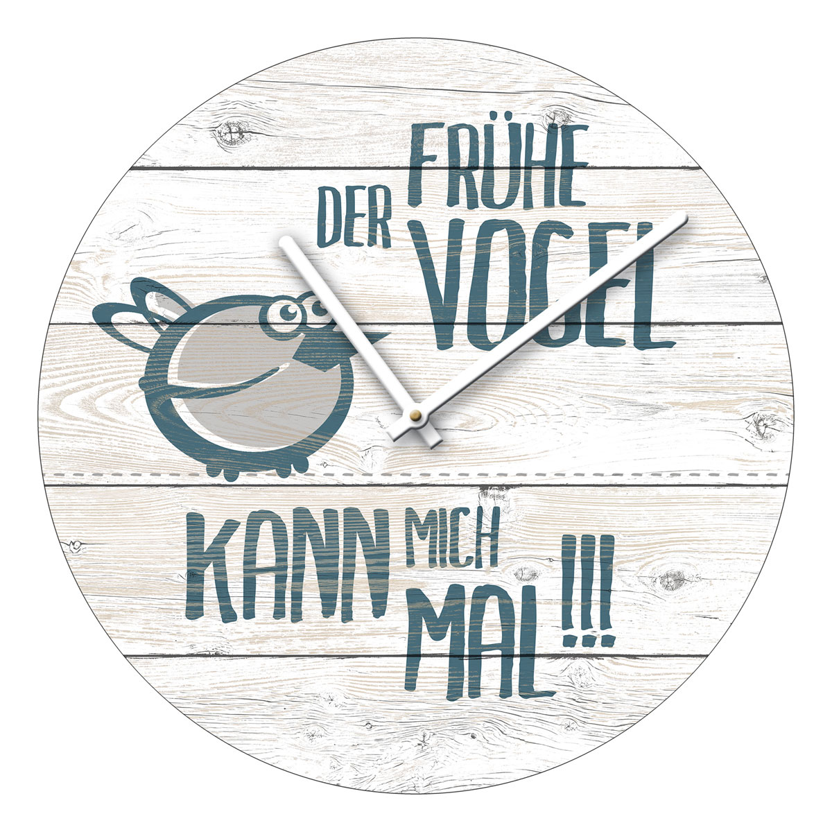 Time-Art Der Frühe Vogel Dm 40 cm Glasuhr | 468608