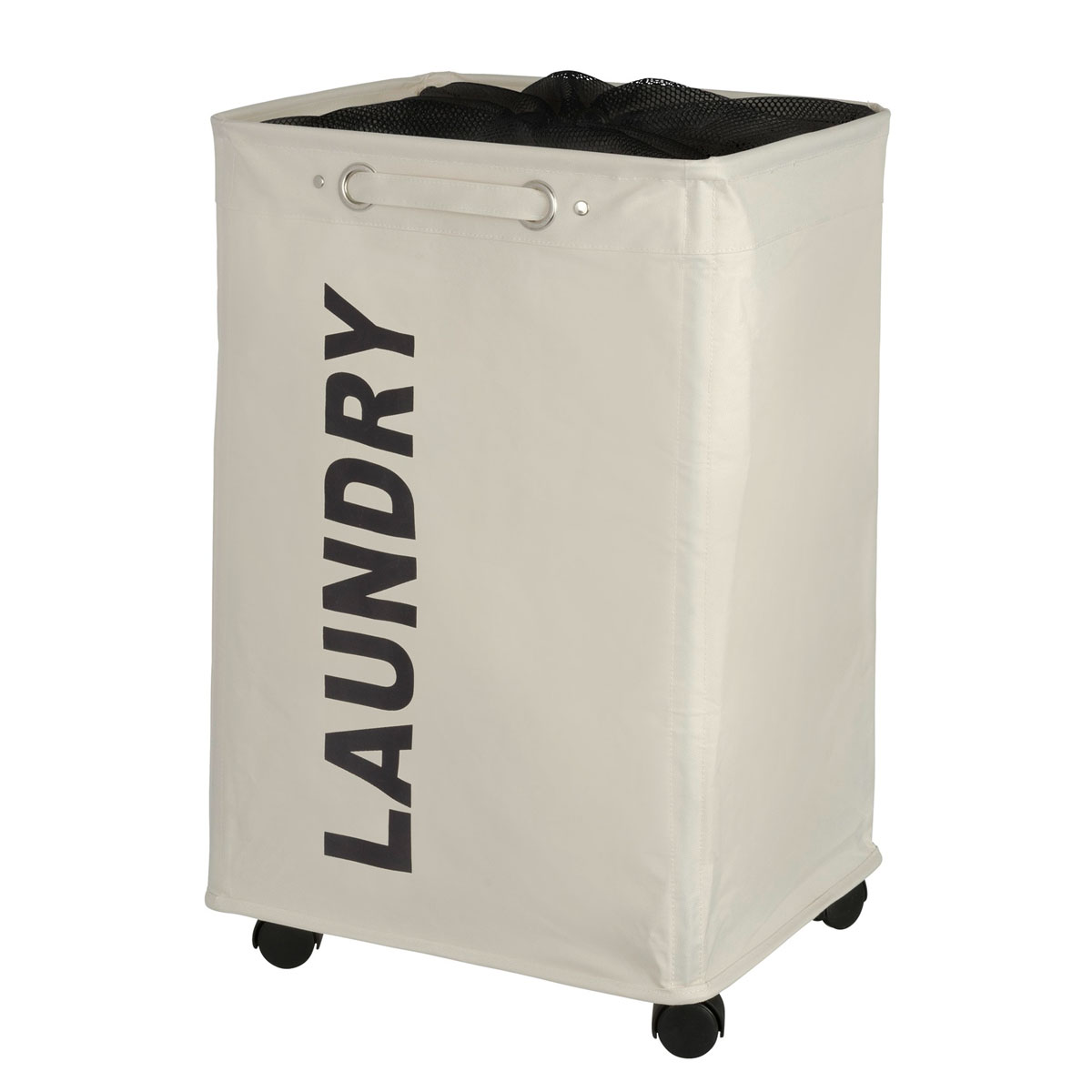 Wenko Wäschesammler Quadro beige 79 l | 503689