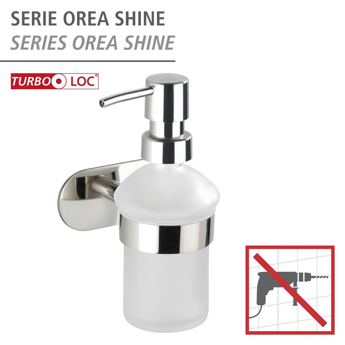 Wenko Turbo-Loc Seifenspender Orea Shine ca 200 ml | 503696 – Bild 3