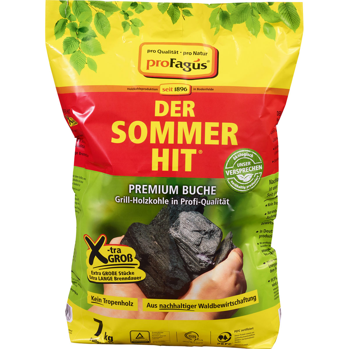 proFagus Grill-Holzkohle Der Sommer-Hit 7 kg | 510783