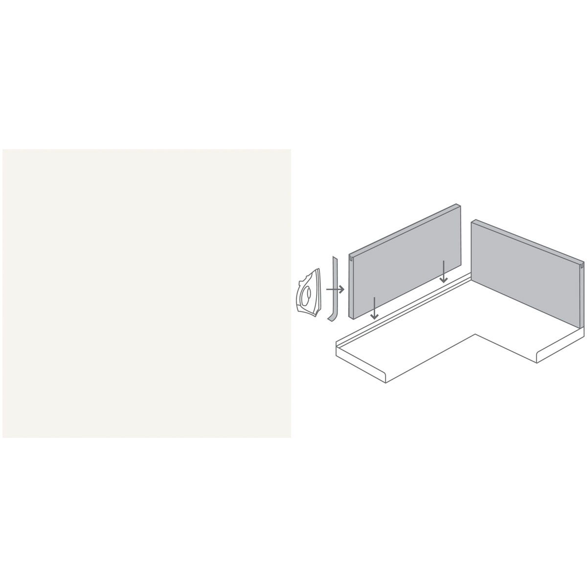 Getaelements Rückwand-System-Set MFCuni weiß | 523605