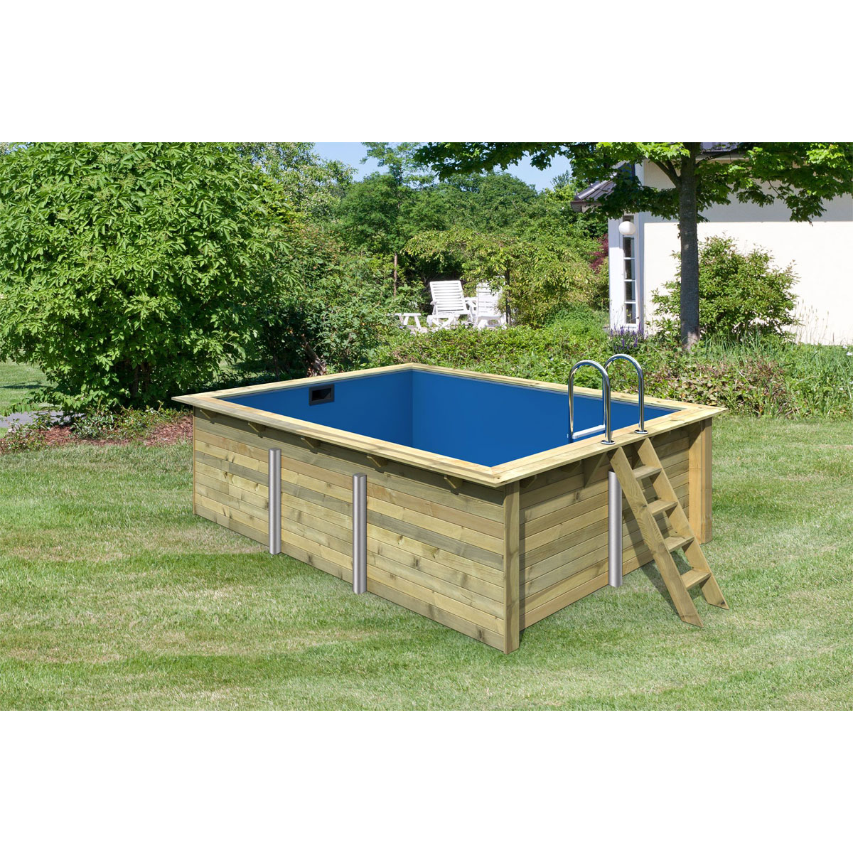 Karibu Pool Größe 2 44 mm | keine Terrasse | 527026