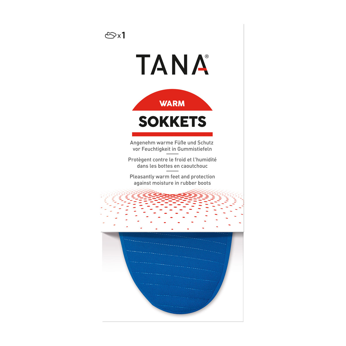 Stiefelsocke blau Größe 44/45 | 44/45 | 527887