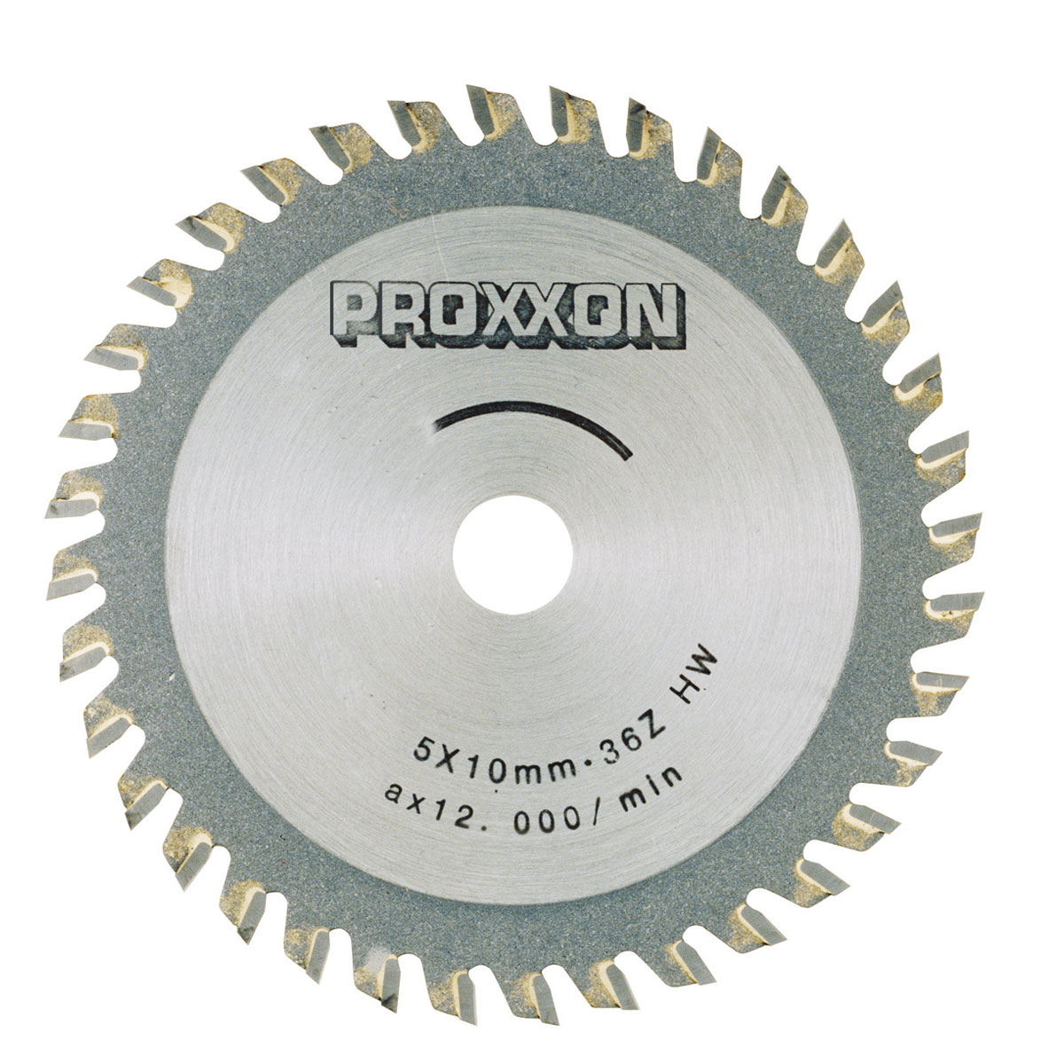 Proxxon Micromot Kreissägeblatt HM-bestückt Durchmesser 80 x 1,6 x 10 mm 36 Zähne | 573655