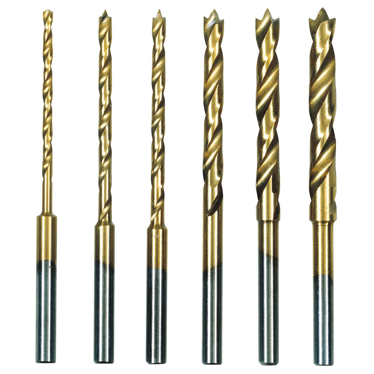 Proxxon Micromot HSS Spiralbohrersatz mit Zentrierspitze 1,5 bis 4 mm 6-teilig | 573665