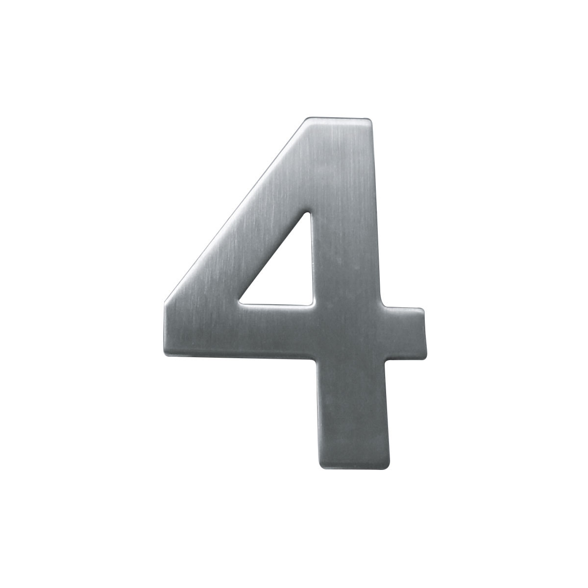 Alpertec Edelstahl-Hausnummer 4 satiniert | 638148