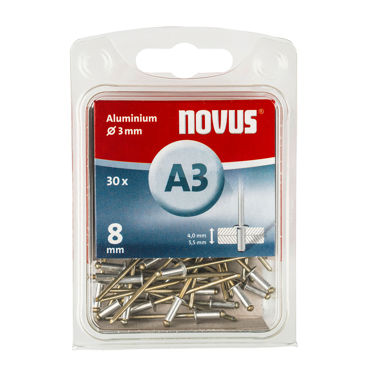 Novus Alu Blindnieten A 3 x 8 | 708479