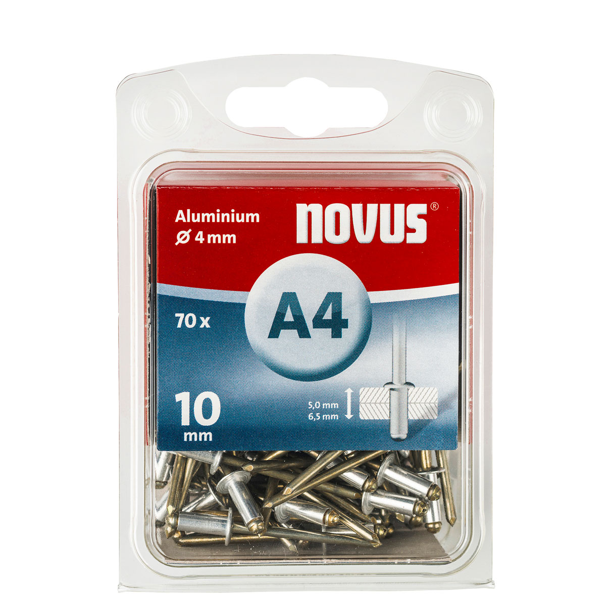 Novus Alu Blindnieten A 4 x 10 70 Stck. | 708490