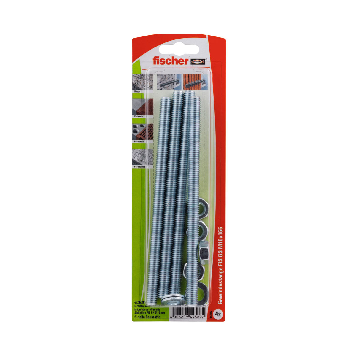 Fischer  Gewindeanker Fis GS M 10 x 165 | 710864