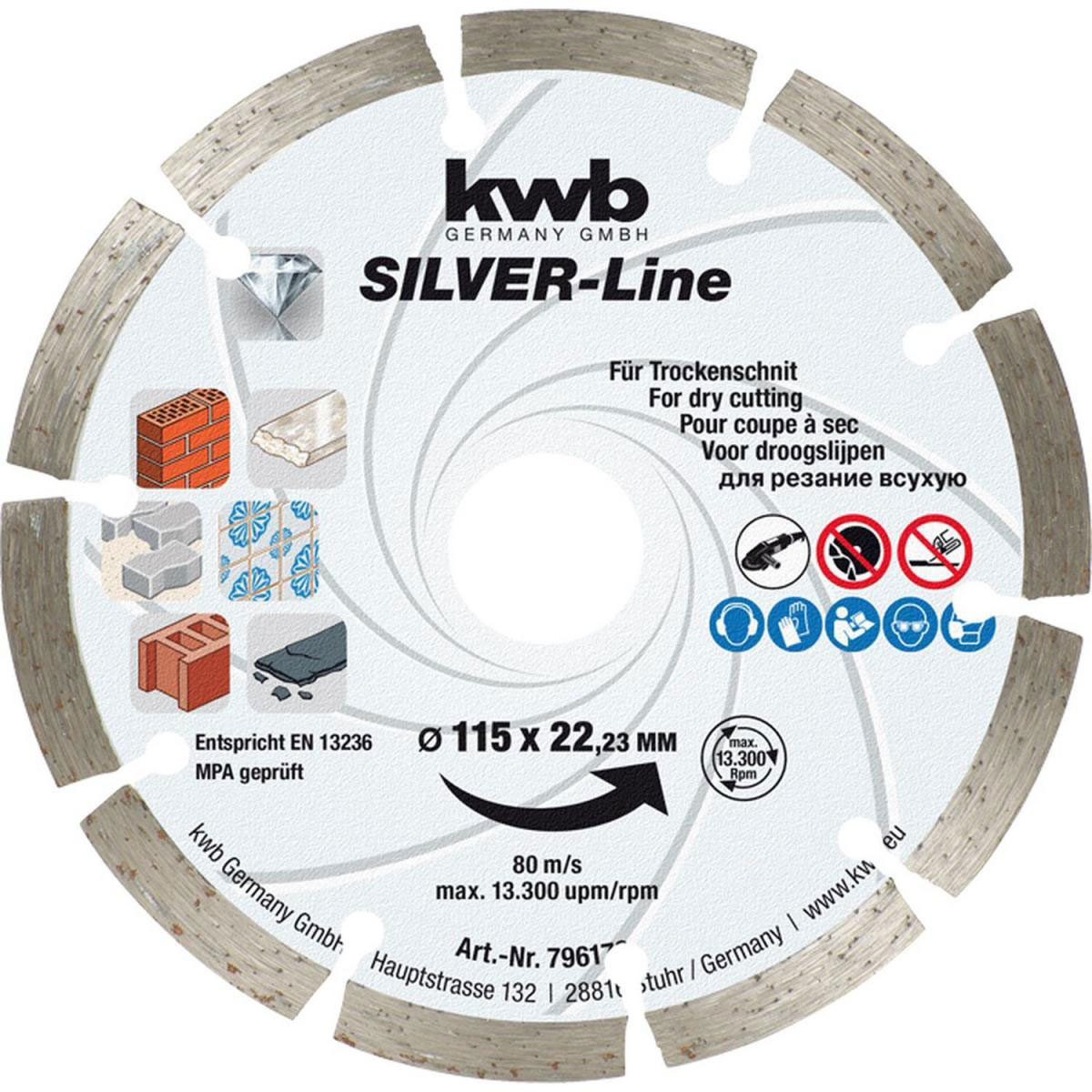 kwb  Trennscheibe Diamant Durchmesser 115 mm | 115 | 728128