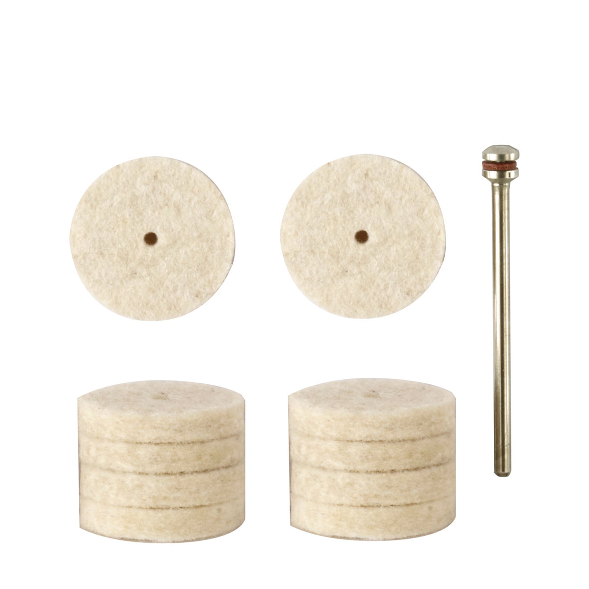 Proxxon Micromot Filzscheiben Durchmesser 22 mm 10 Stück und 1 Träger | 743050