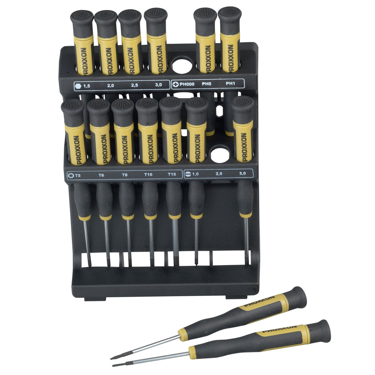 Proxxon Micromot MICRO-DRIVER Schraubendreher-Satz 15 Stück im Halter | 912237