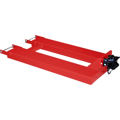 Bauer Rangierhilfe RH-RM, mit Anhängerkupplung, bis 650 kg, L 1465 x B 650 x H 270 mm, lackiert, feuerrot RAL 3000