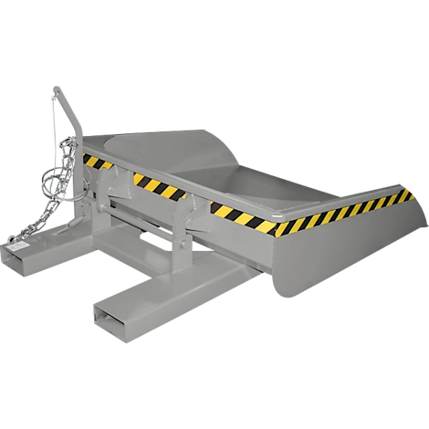 Bauer Staplerschaufel BSI 50, Seilzug-Entriegelung, L 1810 × B 1330 × H 710 mm, 0,5 m³, bis 750 kg, Stahl lackiert, gelborange