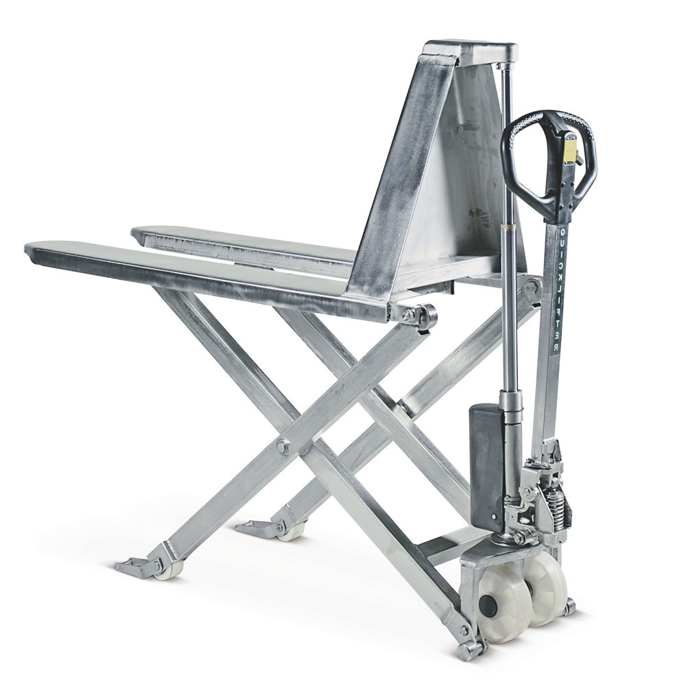 C-Ware Edelstahl-Scheren-Hubwagen BASIC