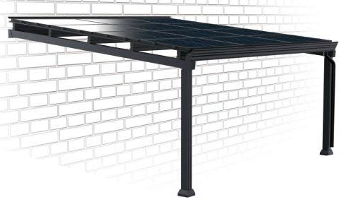 PKW Doppelcarport Solar mit 12 Panels