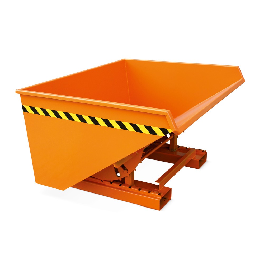 Eichinger® Kippbehälter mit Abrollmechanik, lackiert, reinorange