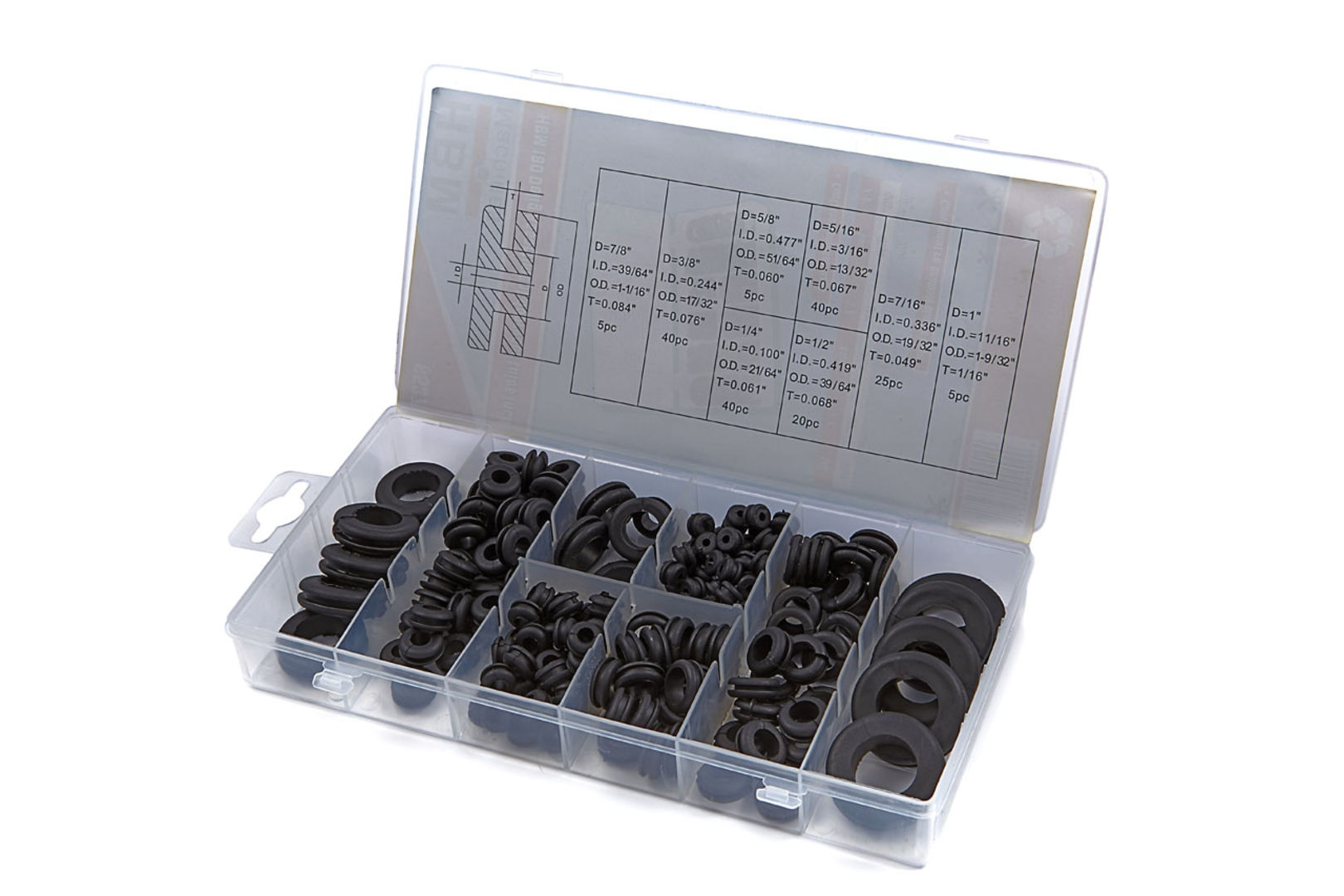 Gummi-Schutz Sortiment 180tlg.
